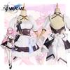 Honkai Elysia Maid Uniform Cosplay Costume Girl Anime Party Halloween Fan Outfit