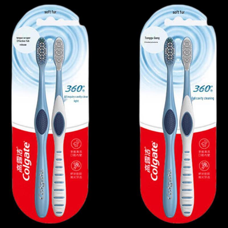 Colgate 360 Total Advanced Deep Clean Toothbrushes - 4 Count Family Pack
