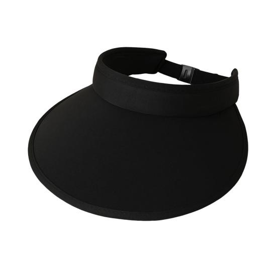 Folding Sun Hat for Women Men Wide Brim UV Protection Sun Hat Open чёрный
