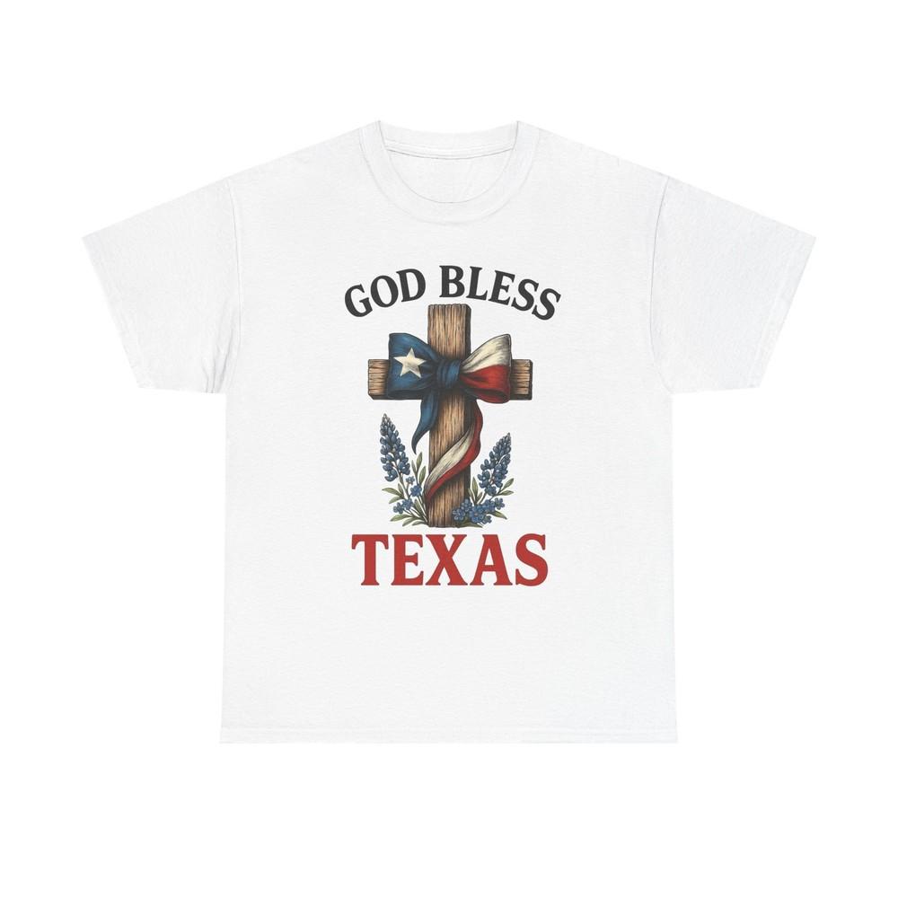 God Bless Texas Graphic T Shirt Unisex Heavy Cotton Tee GIFT Unisex T-Shirt XXXL
