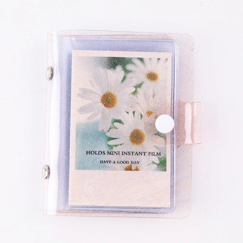 

Прозрачный 36 фотографий желейный цветной фотоальбом для Instax Mini 11 9 8 90, визитная карточка с пленкой, 3 дюйма, фотоальбом, держатель для книг розовый