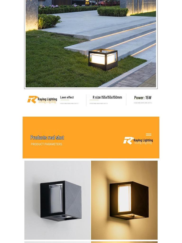 European Outdoor Waterproof LED Wall and Fence Light