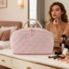 Large Capacity Handheld Cosmetic Bag Multiple Pockets Wash Bag Make Up Pouch Bag  Toiletries