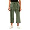 Women’s Loose Fit Cropped Wide Leg Pants with Elastic Waist and Multiple Large Pockets for Casual Everyday Wear
