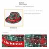 1Pcs Men'S Santa Hat For Christmas Costume Adjustable Fabric Party Headwear  Santa Claus Design Overhead Decoration