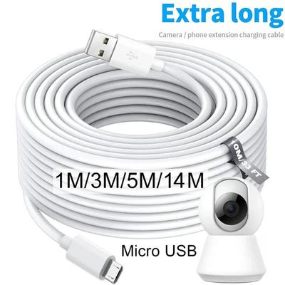 Micro USB Schnellladekabel 1m/2m/3m/5m/6m/7m/8m/10m/12m/14m für Samsung Xiaomi Android Handys Kamera Monitor Power Bank Datenkabel