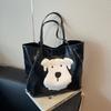 2026 Autumn New Large Capacity Plush Dog Multi-Use Backpack Versatile Casual Fashi Commuter Single Shoulder Bags