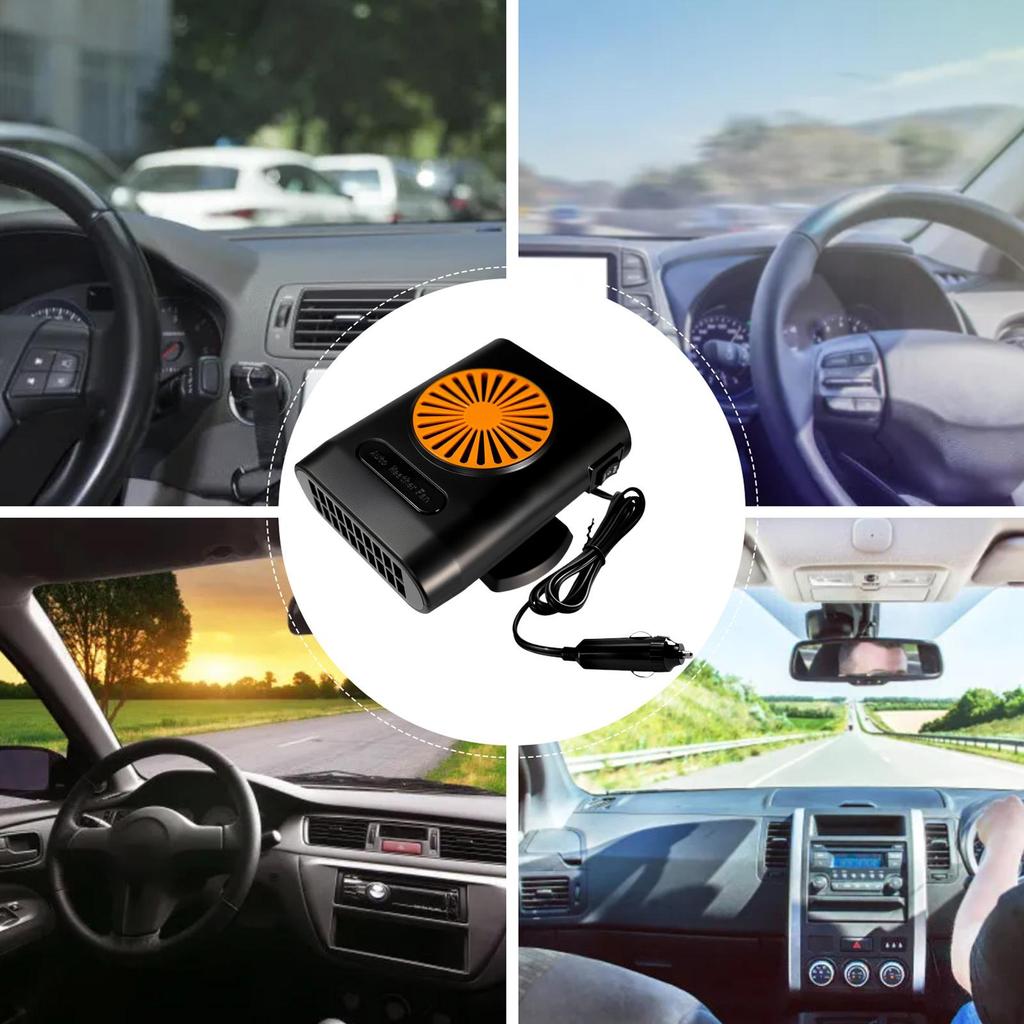 12V Heater For Car Fast Heating Windshield Defroster Defogger Adhesive Universal Automotive Interior Heater Multipurpose