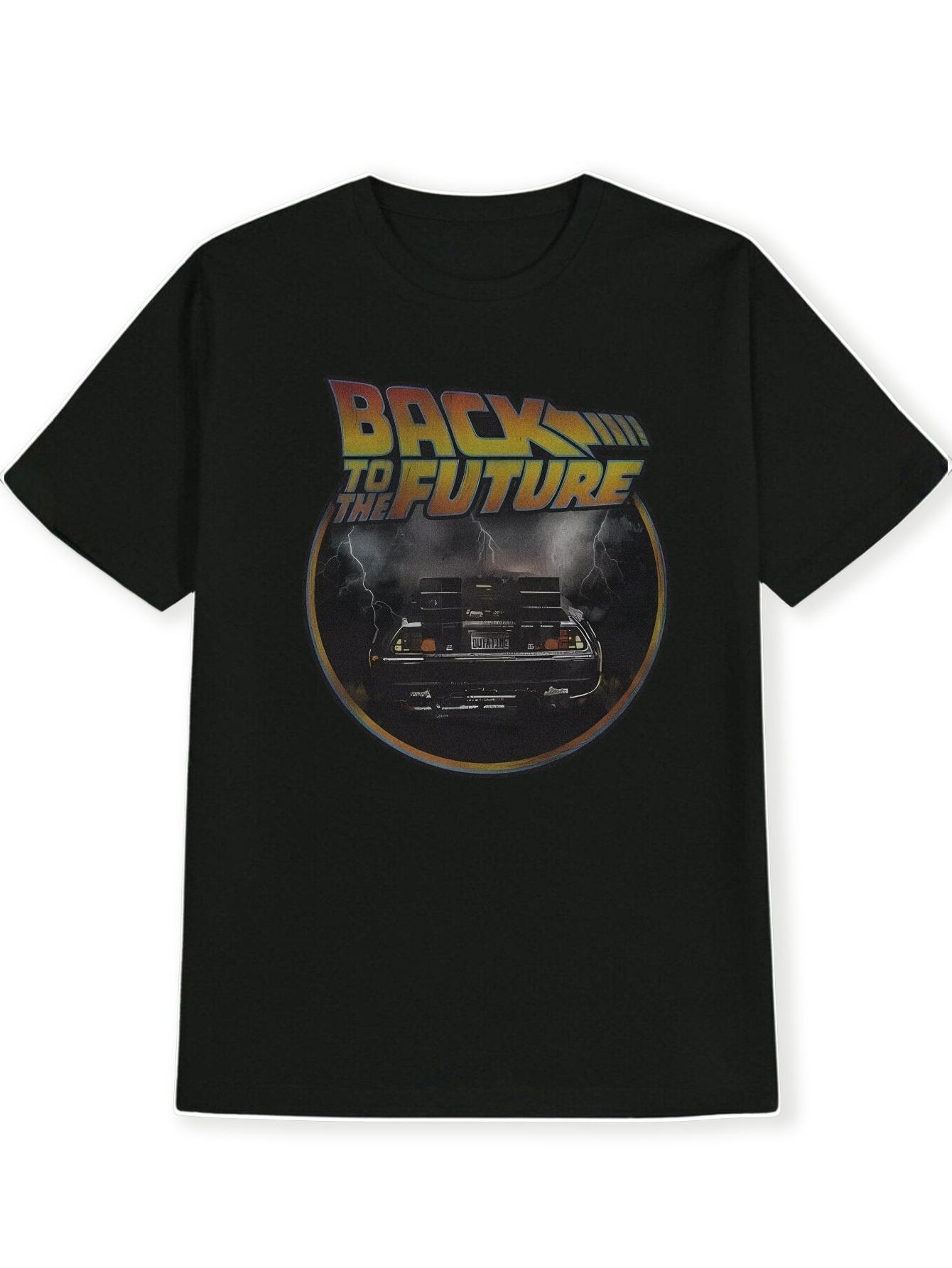 

T-Shirt y2k DeLorean DMC Black 4XL