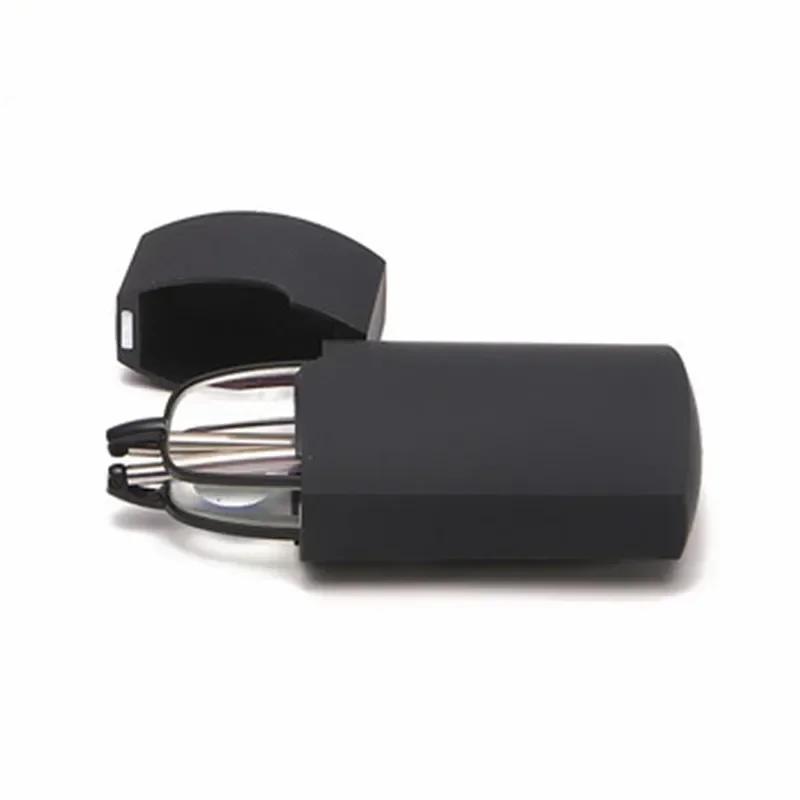 Men Folding Reading Glasses with Case Vintage HD Blue Light Blocking Presbyopia Women Portable Ultralight Far Sight Eyewear