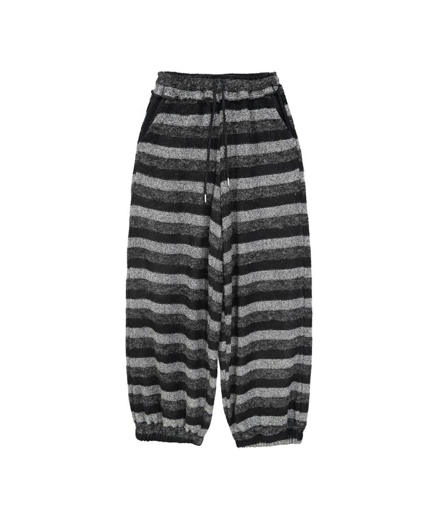 SOMSOC Tage Stripe Terry Pants_Black
