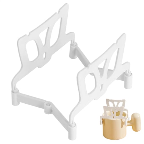 

Heixuaon Drip Coffee Bag Stand, Coffee Drip Bag Holder, Portable Foldable Coffee Drip Holder, Reusable Outdoor Coffee Filter Paper Holder Rack for Hom