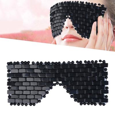 Natürliche Jade-Augenmaske, Massagegerät, kühlende Jade-Augenmaske, Augenmaske für Augen, Entspannung, Schlafmassagegerät, Maskenpflege, Stein, Gesicht, Schlaf