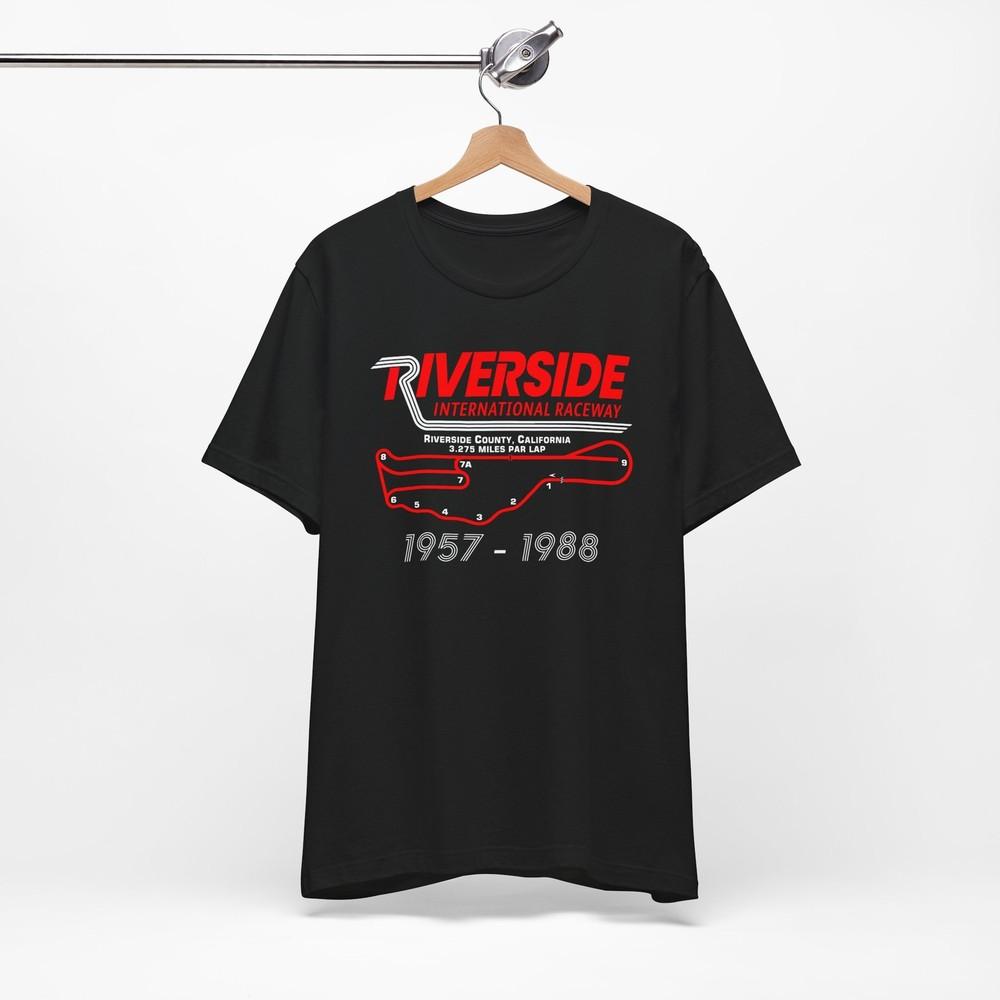 Riverside International Raceway T-Shirt, Defunct Calif. Race Track Cart Nascar Unisex T-Shirt XXXXL
