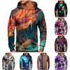 Men's Loose Printed Hooded Sweatshirt Men's Casual Fashion Sports Sweatshirt