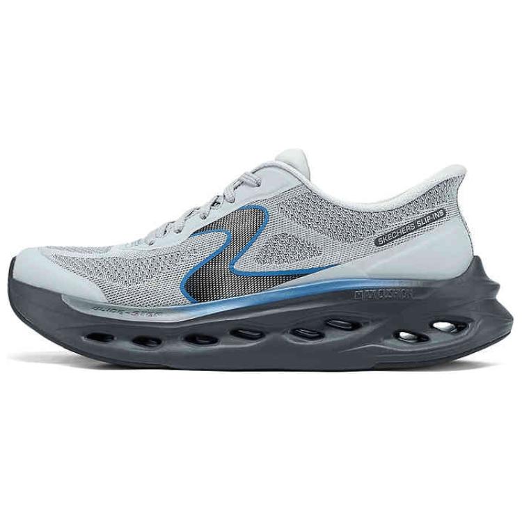 Skechers Mens Go Lightweight Cushioning Running Shoes Men sneaker Gray Black 220424-GYBK 39.5
