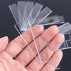 Transparent Acrylic Nail Art Display Strips - 50 Pieces for Salon