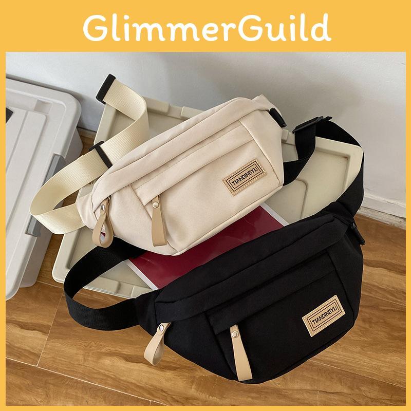 Capacity Large Chest Bag Simple Waist Bag Sports Mens Womens Shoulder Bag