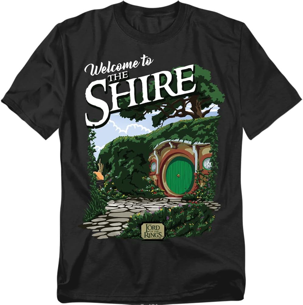 Popfunk Lord of The Rings Welcome to The Shire Unisex Adult T Shirt S разноцветный