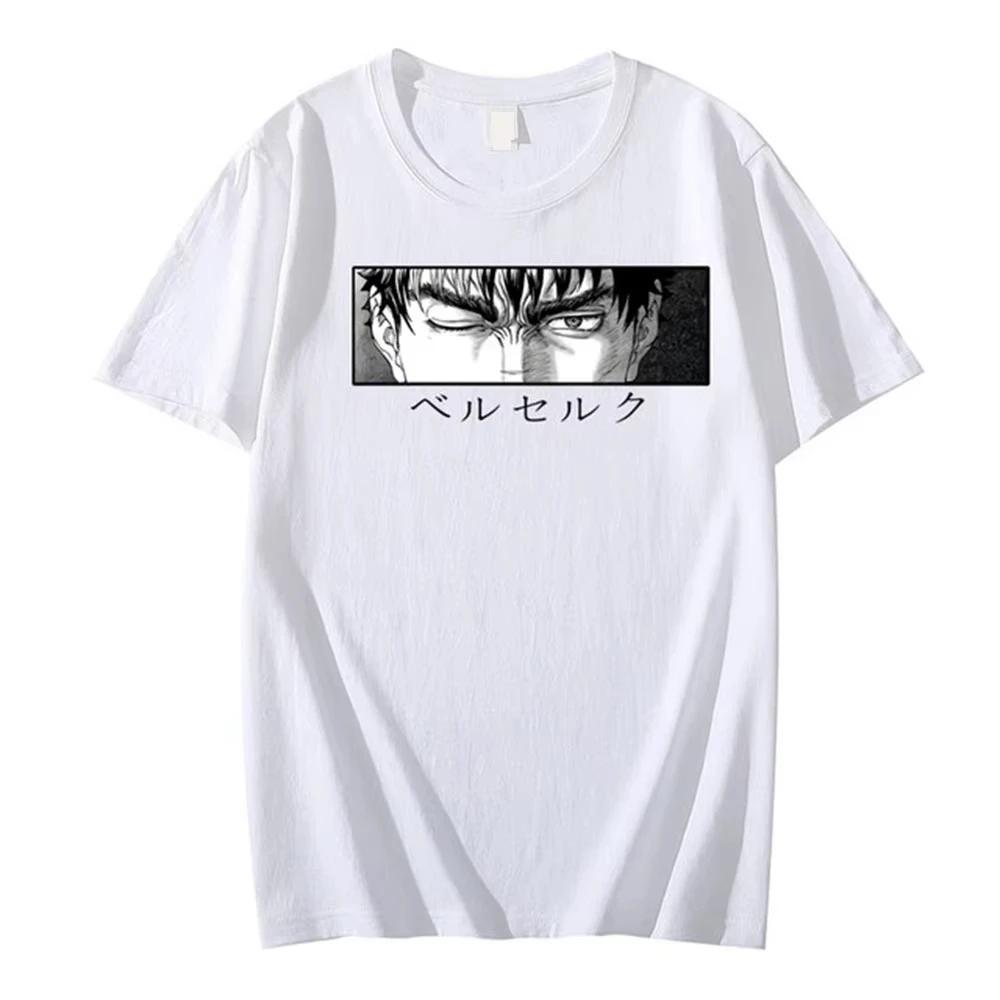 2025 Anime Berserk Tshirt Summer Men Women Cotton Oversized Short Sleeve T Shirt Print T-shirt Tops 2024 Tee Trend Fans Clothes