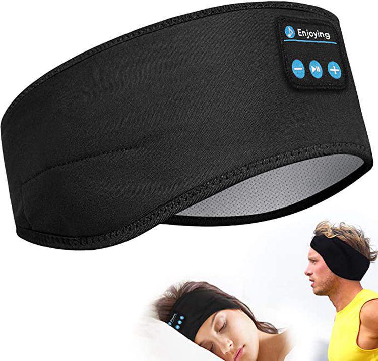Wireless Bluetooth 5.0 Sports Headband for Music, Calls, and Sleep