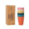 Wheat Straw Dinnerware Set Eco-friendly Safety Plates Cups Bowels Home Party Tableware Set Outdoor Camp Candy Colour Gift