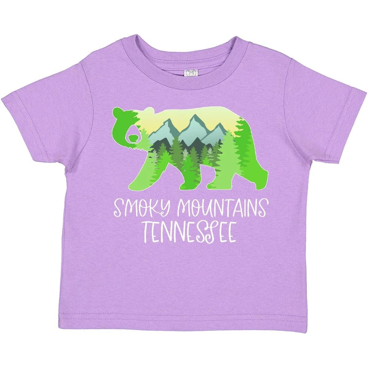 Inktastic Smoky Mountains, Tennessee- Mountains And Bear Shape Toddler T-Shirt 160