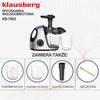 Sokowirówka wolnoobrotowa 150W do owoców i warzyw COLD PRESS KLAUSBERG KB-7863