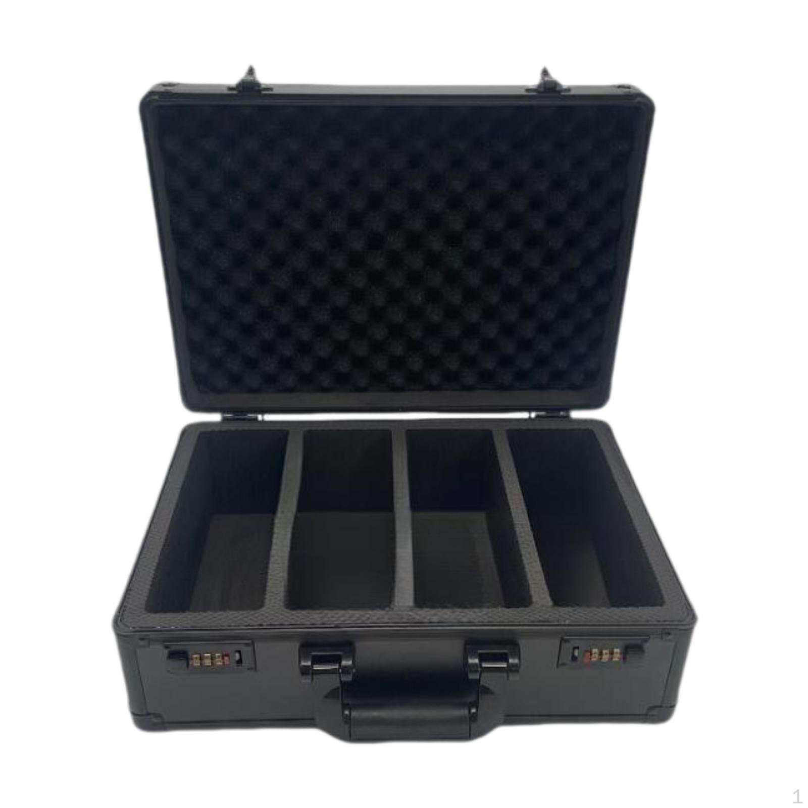 

Ящик для хранения карт с кодовым замком для оценённых карт, переносной чехол для переноски 4 slots