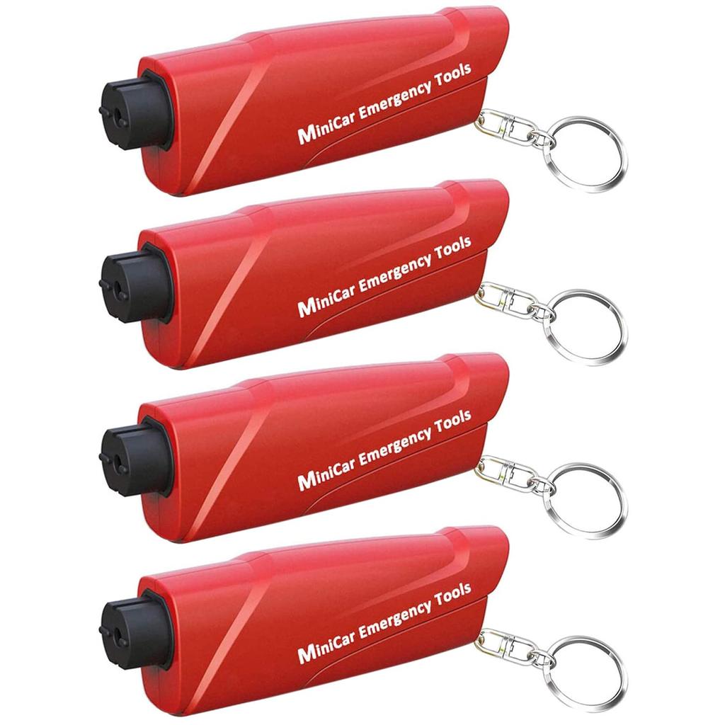 4 Pack Multi-functional Window Breaking Hammer, 4 In 1 Emergency Escape Hammer, Underwater Application,