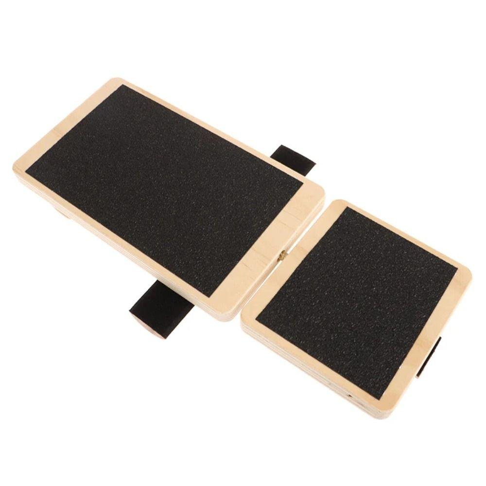 Dřevěný posilovač chodidel trenažér pro jedno chodidlo stabilizační cvičení plantární balet pilates