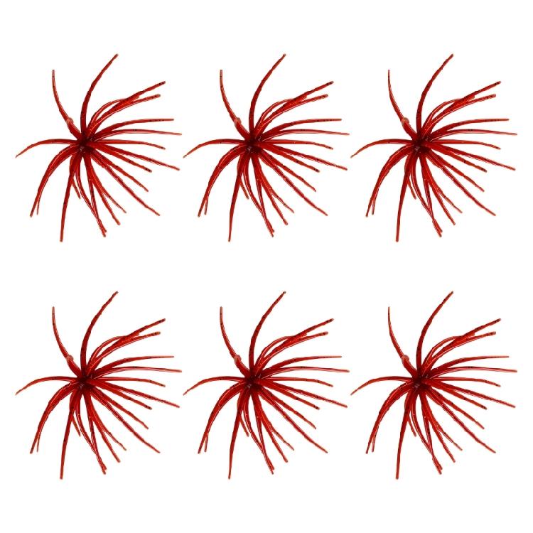 6Pcs Fishing Sea Urchin Lures Tear Resistance Soft Floating Swimbait Slow Sinking Artificial Baits for Saltwater Freshwat