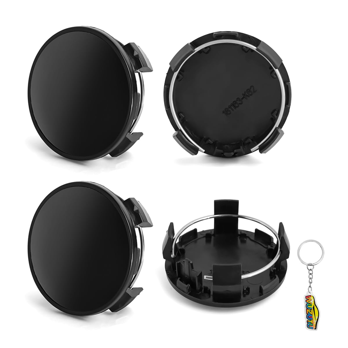 WUZUTU Toyota Exclusive External Diameter 62mm ABS Material Wheel Center чёрный