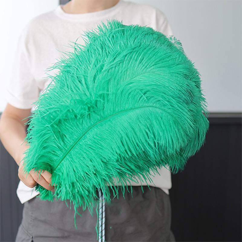 1 pz Piuma di Struzzo Elegante Bianca Soffice per Festa di Matrimonio Stanza di Casa Decorazioni Fai da Te 45-50 cm