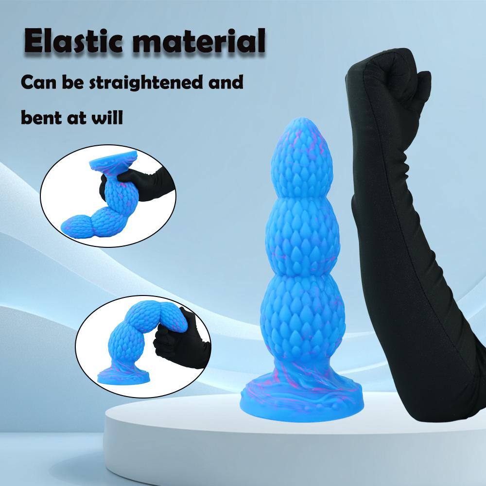 Oversized Alien Silicone Anal Plug - Extra Thick Large Dildo for Men Women, BDSM Backdoor Stretching Adult Sex Toy
