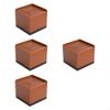4 Pieces Bed Risers Furniture Leg Extenders Lifters Portable Simple Sturdy Nonslip Raising Blocks
