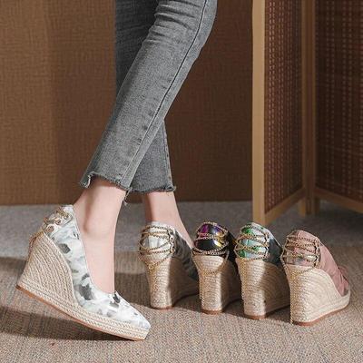 Fashion High Heels Women Party Shoes Elegant Ladies Wedges Brand Women Pumps Wedge Heel 10cm Plus Size 42