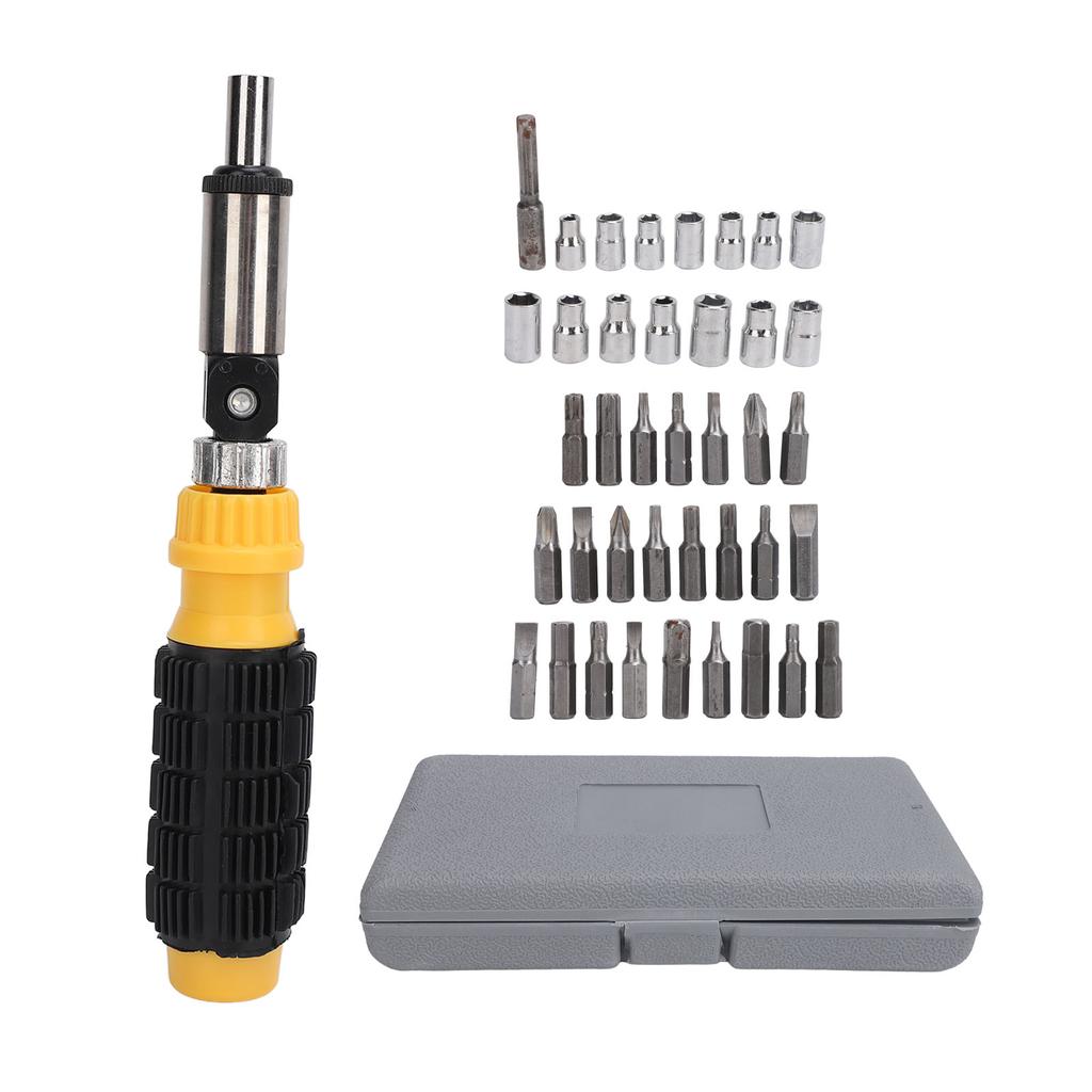40Pcs Screwdriver Socket Wrench Set Carbon Steel Bit Household Multi Functional Hand Tool