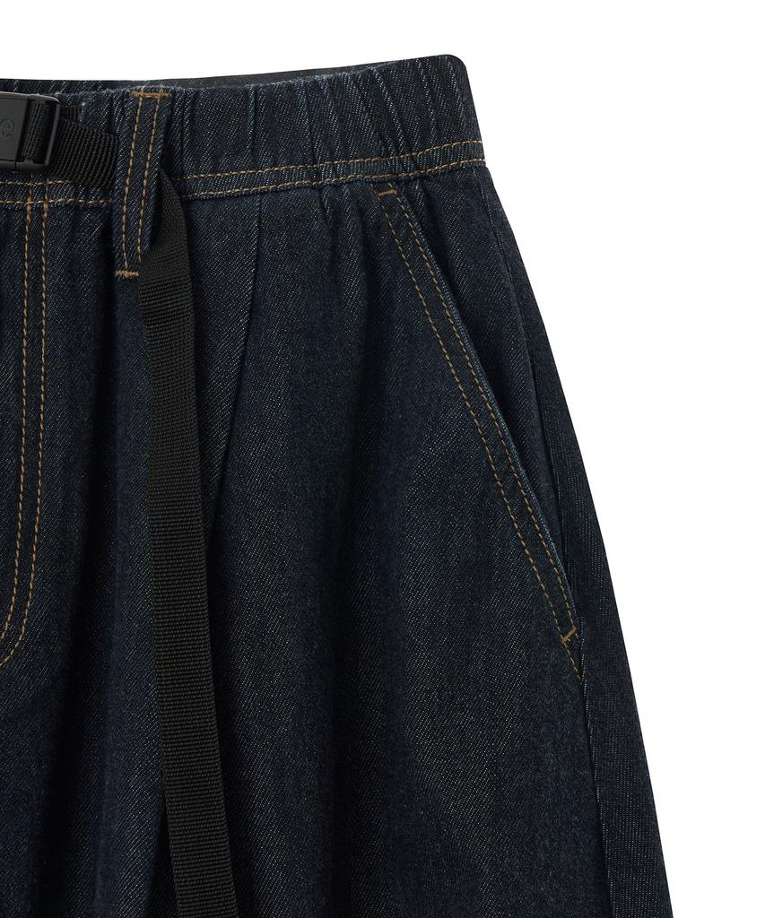Lee Raw Belted Flare Skirt