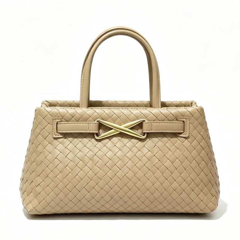 Woven Handbag Women Fashion Simple Trendy Shoulder Crossbody Bag French Style