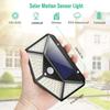 1/2/4/6/8 PCS 100 LED Solar Power Wall Light  1200mAh IP65 Waterproof  Motion Sensor Wall Lights For Garden Outside Decoration