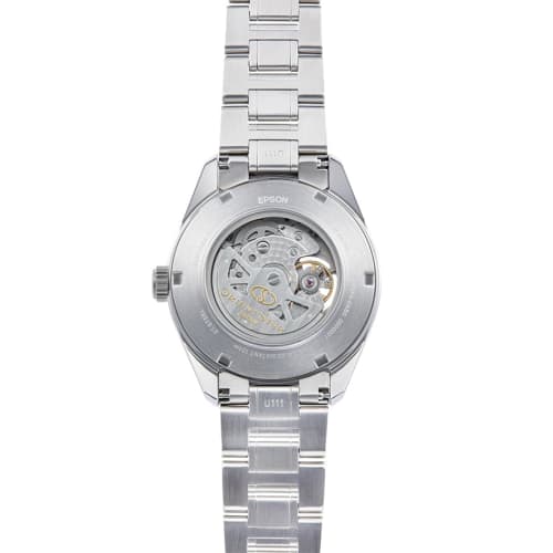 Orient Star RK-AV0125S Men's Automatic Watch, Modern Skeleton Design, Mechanical, Made in Japan, with 2-Year Manufacturer's Warranty, Open Heart, Silv
