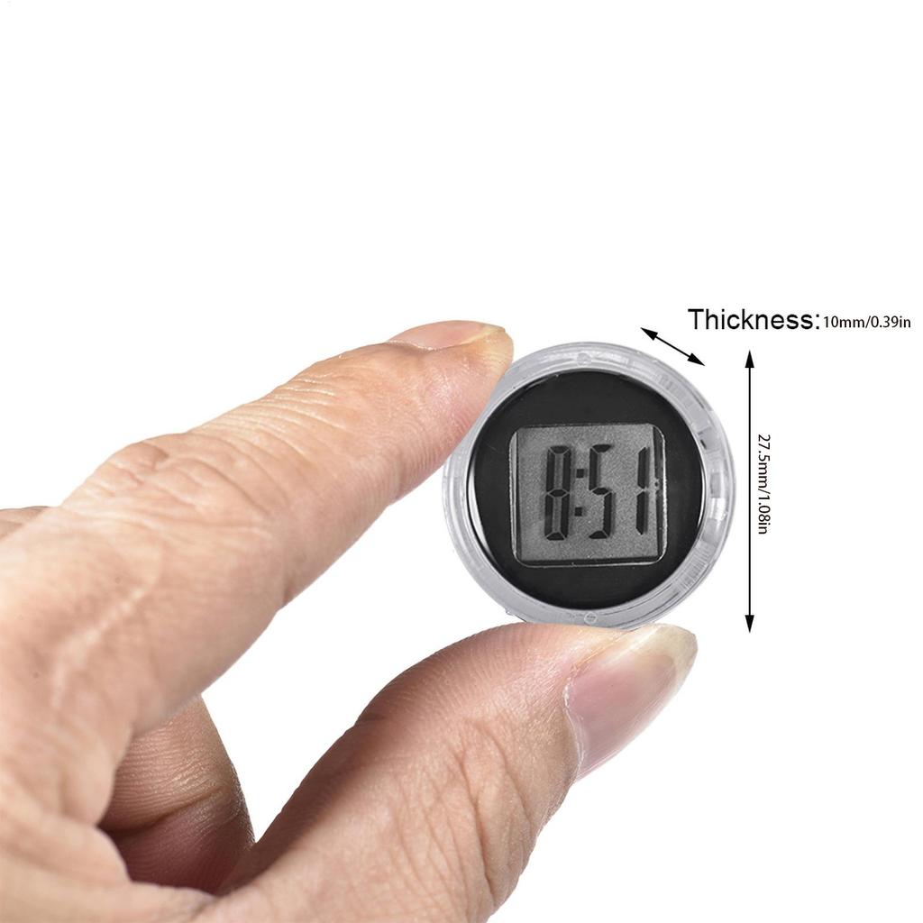 Mini Motorcycle Clock/Stick-on Waterproof Electronic Watch Moto Digital Clock With Stopwatch/For Moto Decoration Accessories