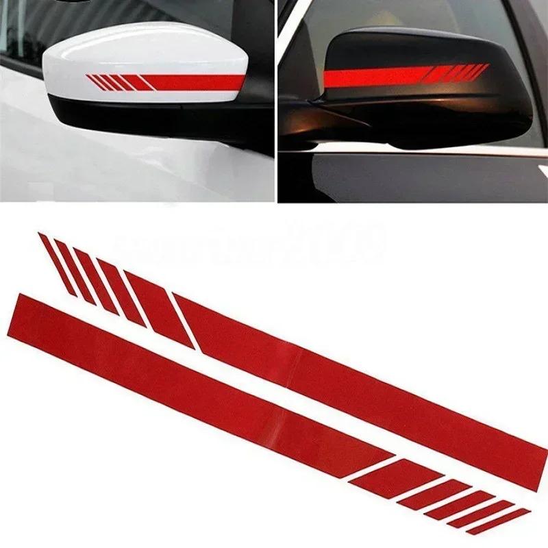 

Reflective Waterproof Vinyl for Motorcycle Accessories for Car Decal Stripes Rearview Stickers Truck Exterior Decoration Mirror красный