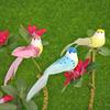 12pcs/set Artificial Foam Colorful Feather Bird Home Ornament Wedding Decoration
