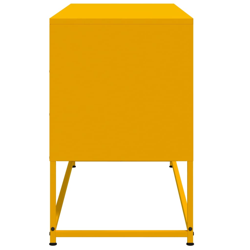 TV Stand Mustard Yellow 100.5 X 39 X 60.5 Cm Steel