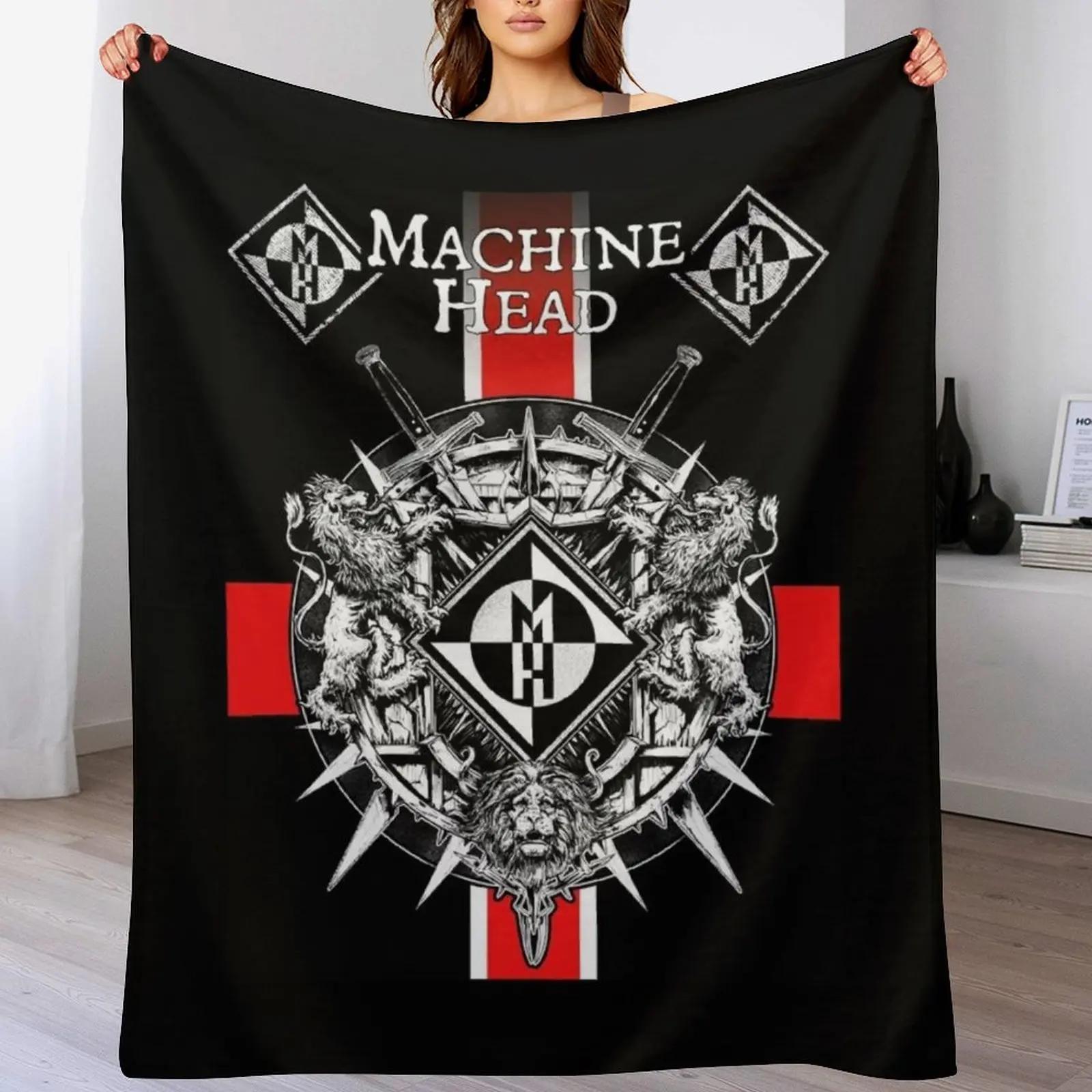 Machine Head Band Poster Throw Blanket Cozy Throw Blanket for Bed Sofa Chair 102x76cm(40x30in)