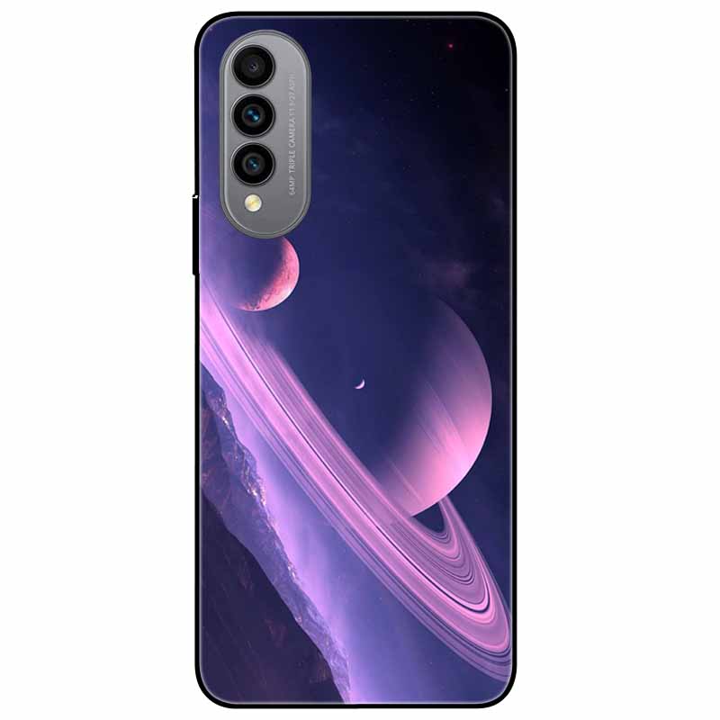 Pentru Wiko T50 Carcasă T 50 4G Huse TPU Silicon Negru Carcasă Lună Înstelată pentru Wiko T50 Carcasă WikoT50 Rezistentă la Șocuri Moale Desene Animate 6.6''