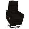 Day and Night - Day and Night Liftable Massage Chair In Black Microfibre Fabric