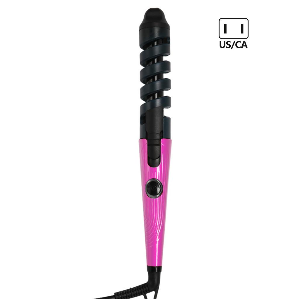 Women's with Helical Electric  divider  Anti-Burn Multi-Purpose Safe Hair Curling Iron for Home/Travel Hair Styling Tool
